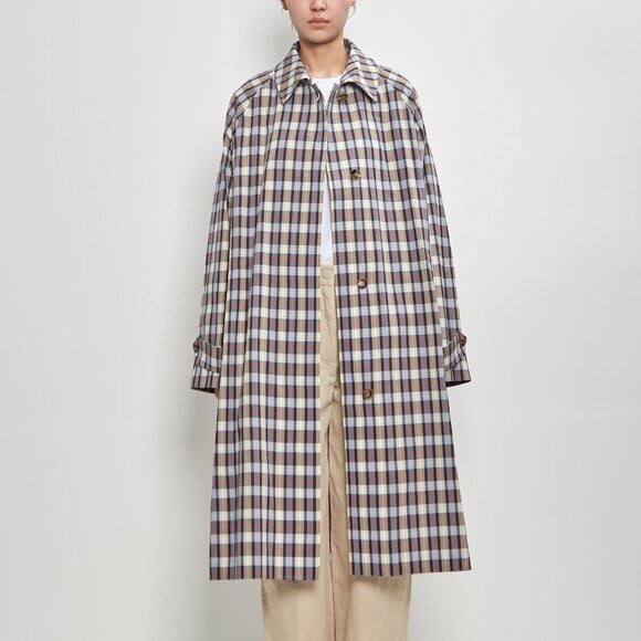 The Row Jackets & Blazers - The Row Women’s Tavishina checked silk-blend coat
